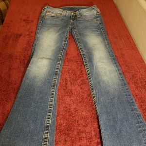 Women's True Religion Straight Leg Jeans Size 27 (